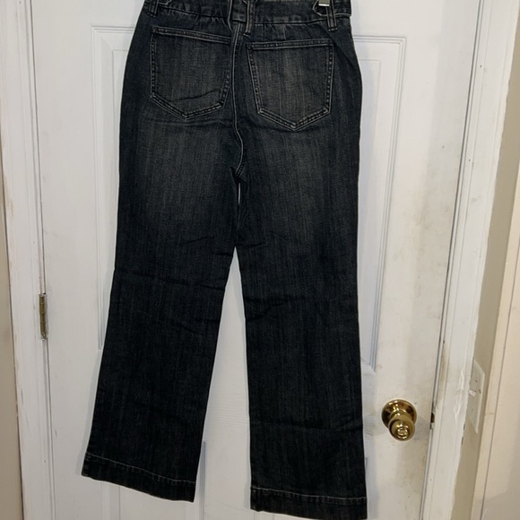 Talbots Petite Stretch Black Flare Jeans 2P - Picture 2 of 7